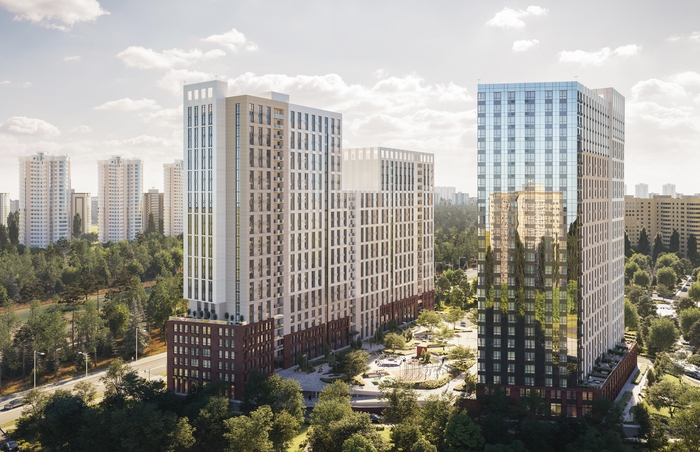 Динамика строительства жилых комплексов группы компаний DIM в июне 2022 года