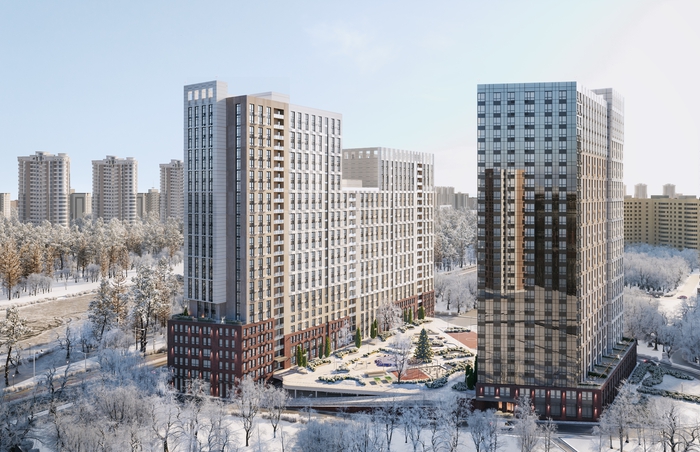 Динамика строительства жилых комплексов группы компаний DIM за декабрь 2021 года